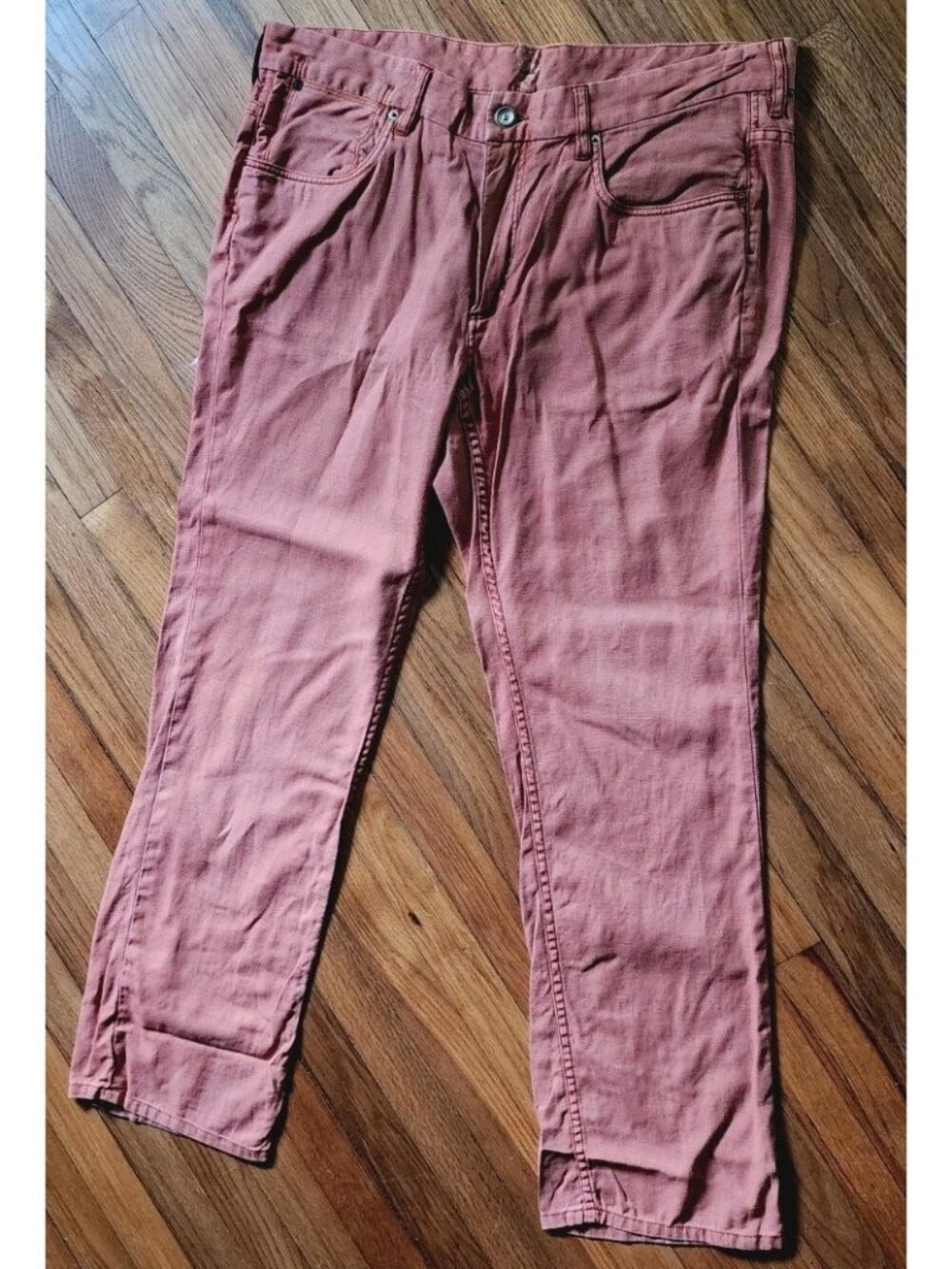 Tommy Bahama Jeans Pants 38x32 Linen Blend Relaxed Straight Leg Beach Coastal
